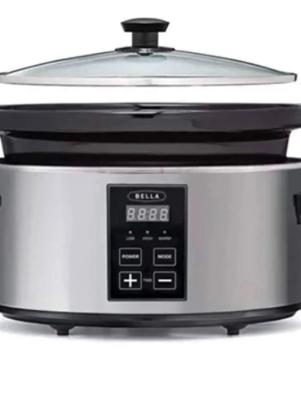 Bella Stainless Steel Slow Cooker - Silver 5 Quarts